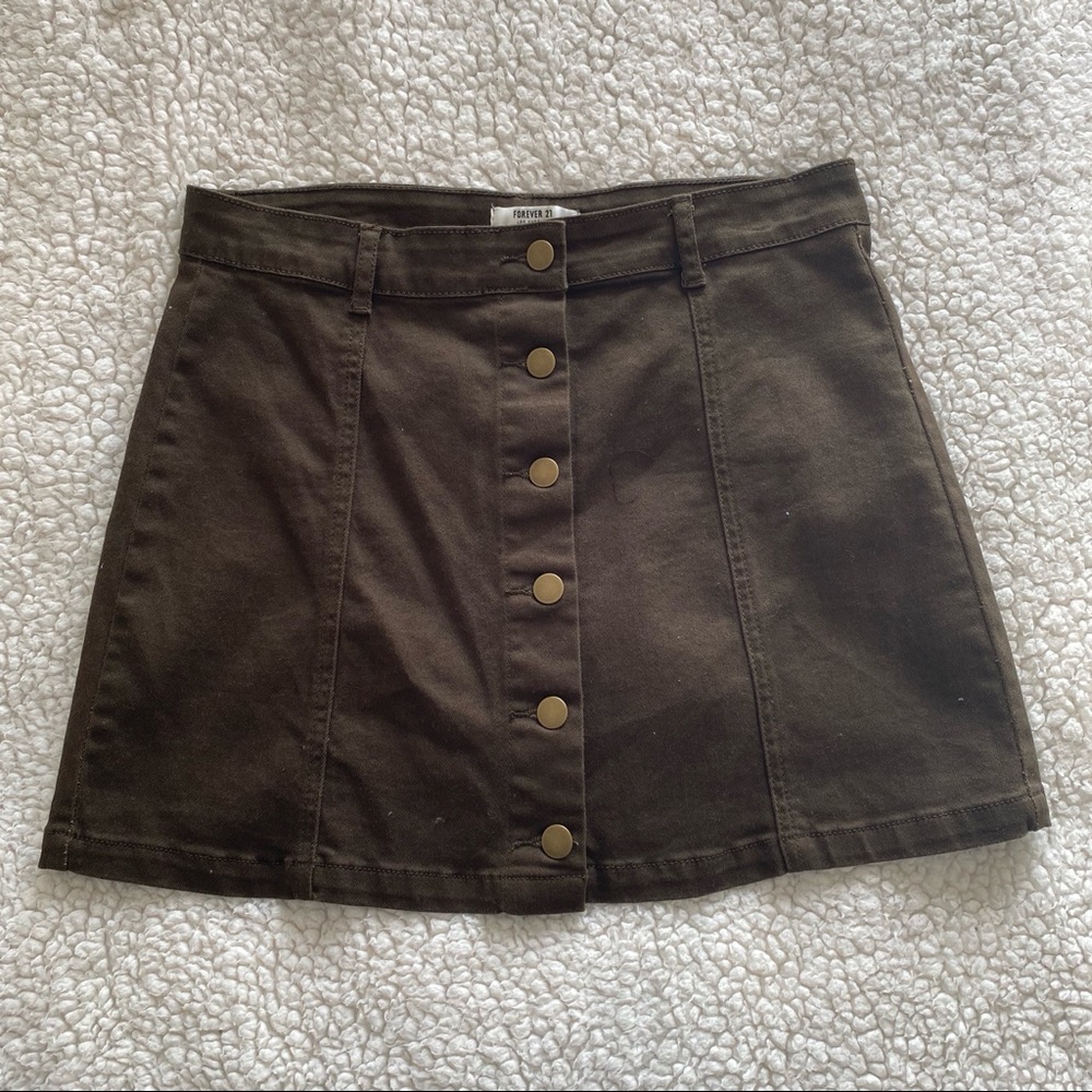 button up skirt